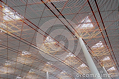 Roof of Airport waiting room Stock Photo