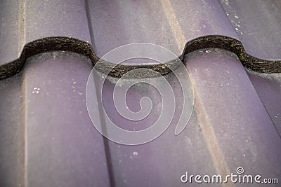 Roof background. Close Up roofing texture pattern. Materials to build a house for sun and rain protection Stock Photo