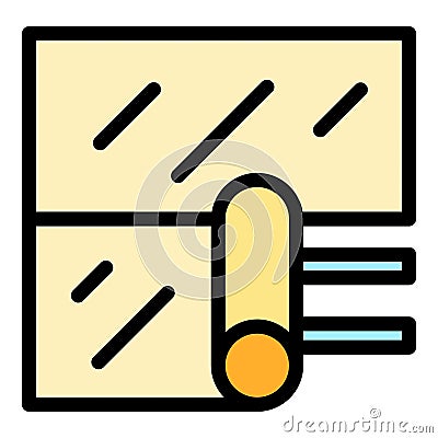 Roof bitumen icon vector flat Vector Illustration