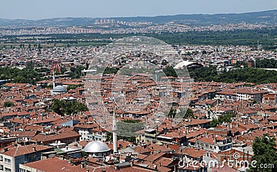 The roof of Bursa. Stock Photo