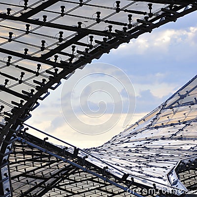 Roof detail early in the morning Stock Photo