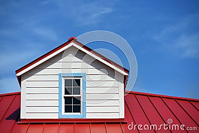 Roof detail house Stock Photo