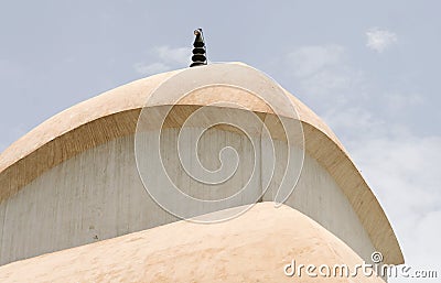 The roof detail of Kali Mandir temple in India Stock Photo