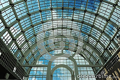Roof of Galleria,Messe Frankfurt Stock Photo