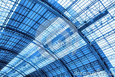 Roof of industrial building Stock Photo