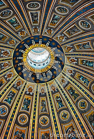 Roof inside of St Peters Church Editorial Stock Photo