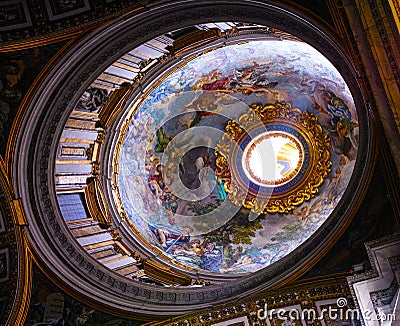 Roof inside of St Peters Church Editorial Stock Photo