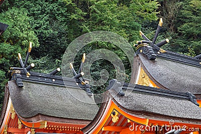 The roof of Kumano Hayatama Taisha shrine. Shingu. Wakayama. Japan Stock Photo