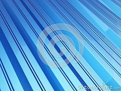 Roof metal sheet blue background. 3d Illustrations Stock Photo