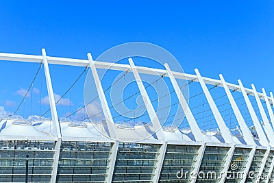 The roof of the Olympic Stadium in Kiev Editorial Stock Photo