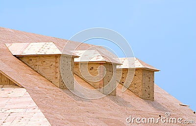 Roof sheeting Stock Photo