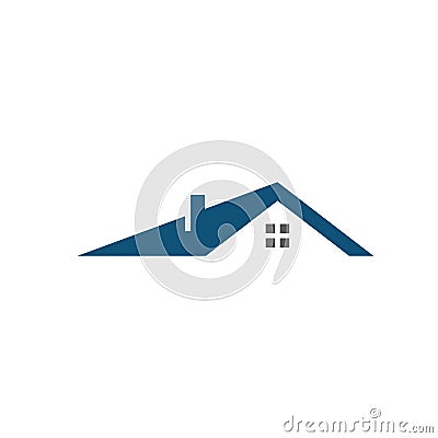 Roof single logo vector Vector Illustration