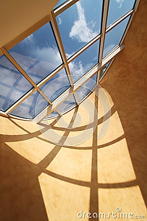 Roof skylight window Stock Photo