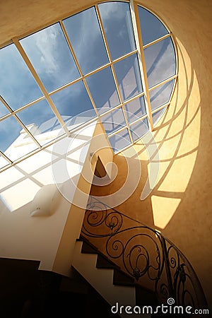 Roof skylight window Stock Photo