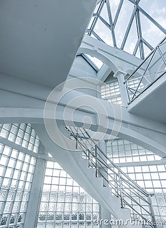 Roof skylight window in sunny day Stock Photo