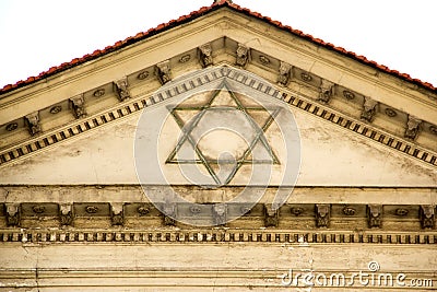 The Roof Of The Synagogue and Judaism Symbol Stock Photo