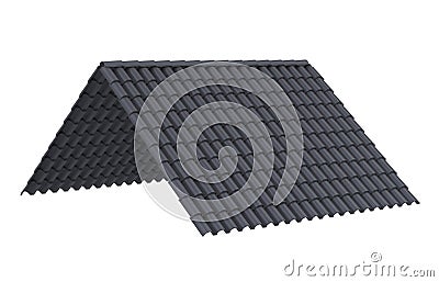 Roof Tiles Isolated Stock Photo