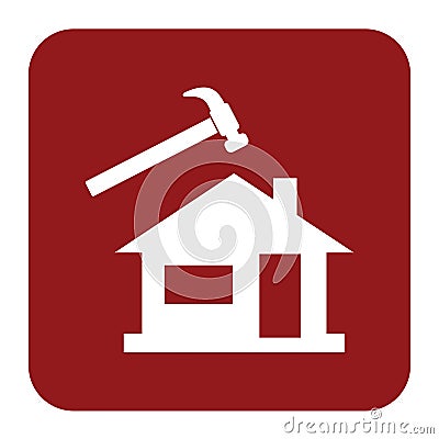 Roofer / slater icon Vector Illustration