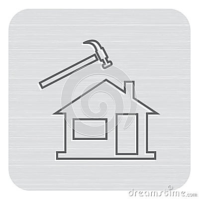 Roofer / slater icon Vector Illustration