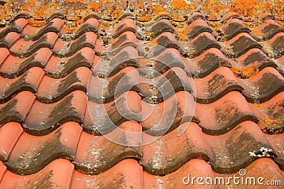 Roofing tiles Stock Photo