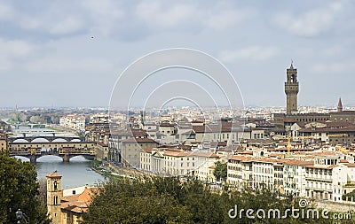 Roofs of Florence city, Italy Stock Photo