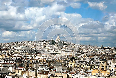 Roofs in Paris Stock Photo