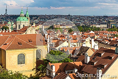 Roofs of Prague Stock Photo
