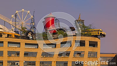 Rooftop City Museum Editorial Stock Photo