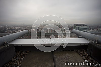 Rooftop view in city Stock Photo