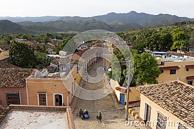 View over the city Trinidad on Cuba Editorial Stock Photo