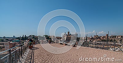 Rooftop view of Rome Editorial Stock Photo