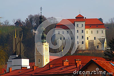 Lendava Rooftops, Slovenia Editorial Stock Photo