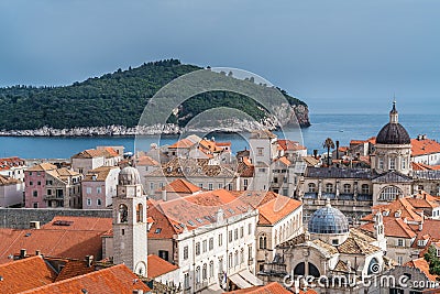 Rooftops of Dubrovnik Old Town Stock Photo