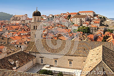 Rooftops. Franciscan Monastery. Dubrovnik. Croatia Stock Photo