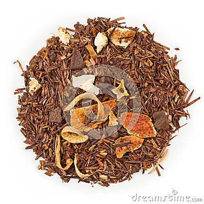 Rooibos Chocolate Orange tea Stock Photo