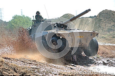 Rooikat armoured reconnaissance vehicle Editorial Stock Photo