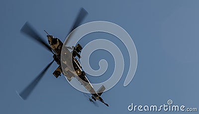 Rooivalk Helicopter in Flight Editorial Stock Photo