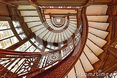 Rookery Building Lobby - Chicago Stock Photo