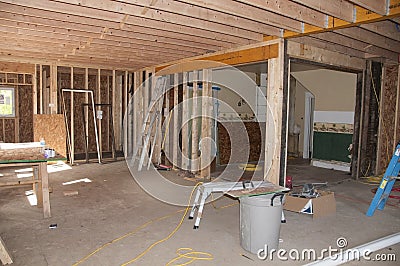 Room Addition Stock Photo