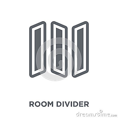 room divider icon from Furniture and household collection. Vector Illustration