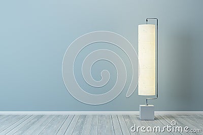 Room with floor lamp Stock Photo