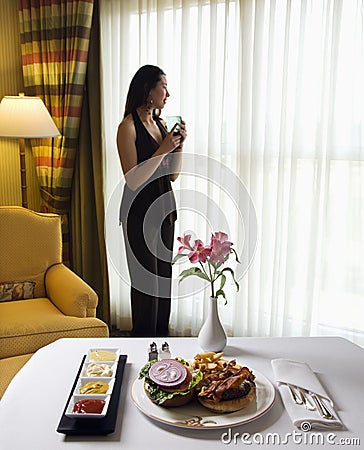 Room service. Stock Photo