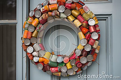 room with vintage linens, upcycled furniture, and a shabby chic vibe Stock Photo