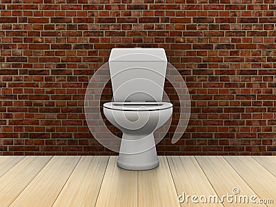 Room with water closet Stock Photo