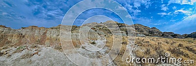 Roosevelt National Park Badlands Panorama Stock Photo