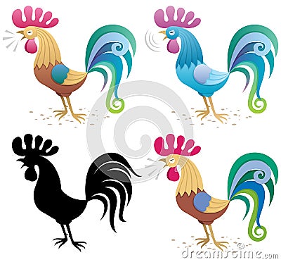 Rooster Vector Illustration