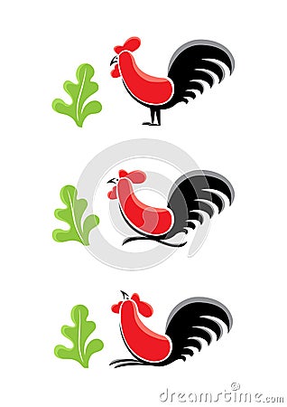 Rooster Ayam Jago Vector Illustration