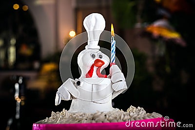 Rooster cake hen cake, chicken cake, bird cake Stock Photo