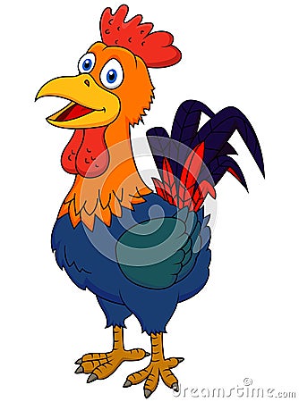Rooster cartoon Vector Illustration