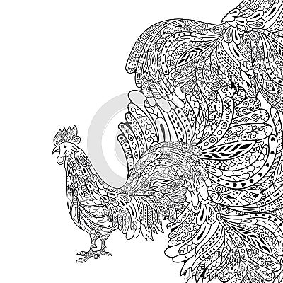 Rooster Vector Illustration